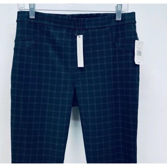 Sanctuary Women's Plaid Leggings Pants Size Large Black New - Picture 4 of 14